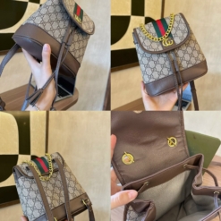 Balo Gucci Brown Ophidia Canvas